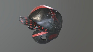 rock campeonato alboroto casco negro 3d modelo elfideorubio 2f953a9 3d print model - Mito3D