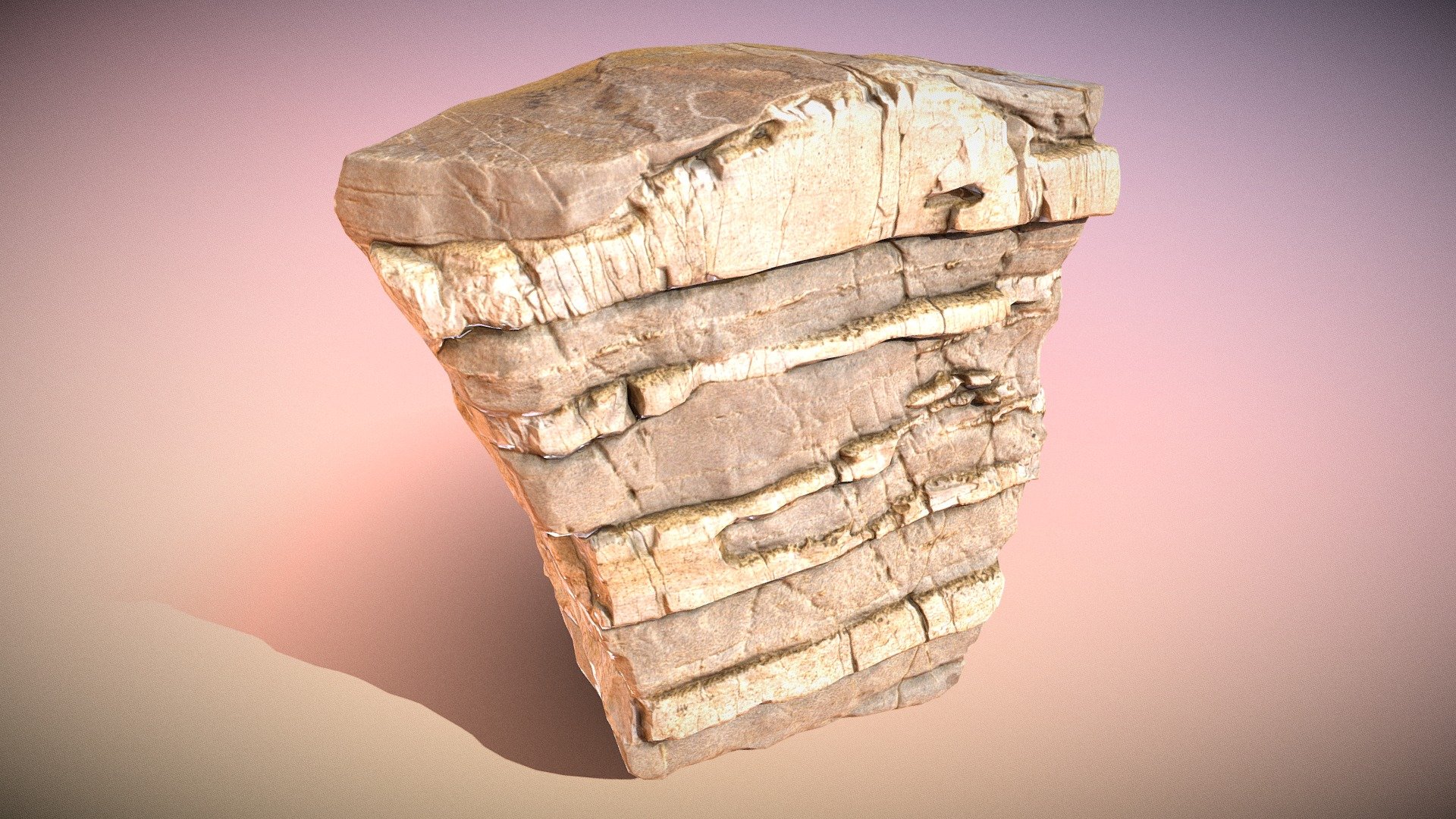 rock formation006a - buy royalty free 3d model wesley cann wes 9004a57 3D print model - Mito3D