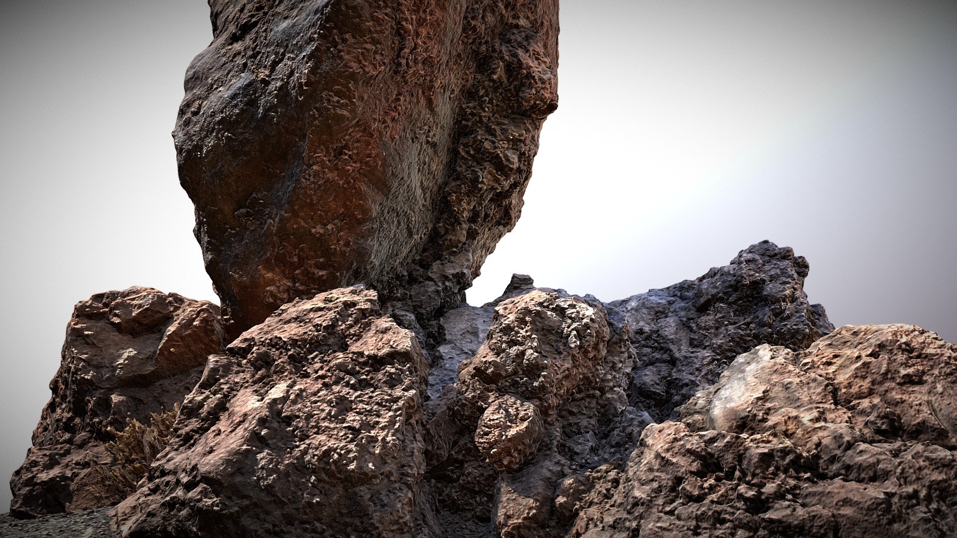 formación de roca las ca adas - modelo 3d svnfbgr 5c2dafe pequeñas rocas volcánicas la mirador san jos 2000 m altura 3D print model - Mito3D