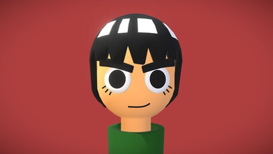 rock lee - download free 3d model aliendev 350a13a been long time since worked here&rsquo s fun littile one fav character naruto 3d print model - Mito3D