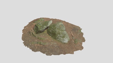rock stone scan lowpoly processed mossy forest - download free 3d model random-scans 6c9fef9 3d print model - Mito3D