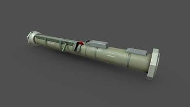 rocket launcher bazooka gameready - buy royalty free 3d model l0wpoly c3fa7cf 3d print model - Mito3D