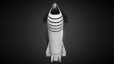 Rakete spacex Raumschiff Kaufen Lizenzgebühren frei 3d Modell omg3d 289f3b2 3d print model - Mito3D