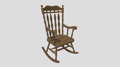 chaise berçante - modèle 3d vyacheslav slvsv 8c6045e rocking chair à bascule 3d print model - Mito3D