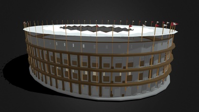 romano Colosseo acquistare royalty gratuito 3d modello 3ddomino fed4967 3d print model - Mito3D