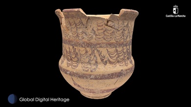 roman pottery castilla-la mancha spain - download free 3d model global digital heritage globaldigitalheritage 1259208 3d print model - Mito3D