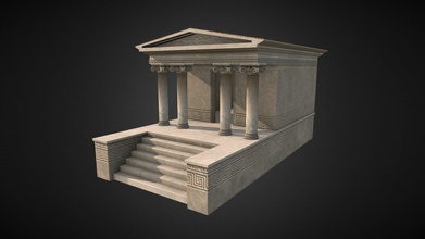 roman temple - 3d model heliona ca68518 3d print model - Mito3D