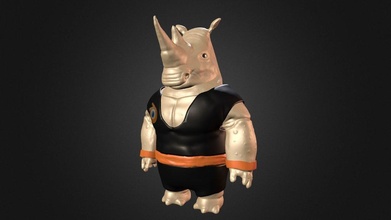 ronny rinoceronte marcial artista 3d modelo nguyen trozo a2bf411 3d print model - Mito3D