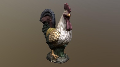 rooster photogrammetry - 3d model crompwell crompwelldesign 6d778cc sculpture made 30 images taken my iphone were unprocessed mesh generated meshroom 3d print model - Mito3D
