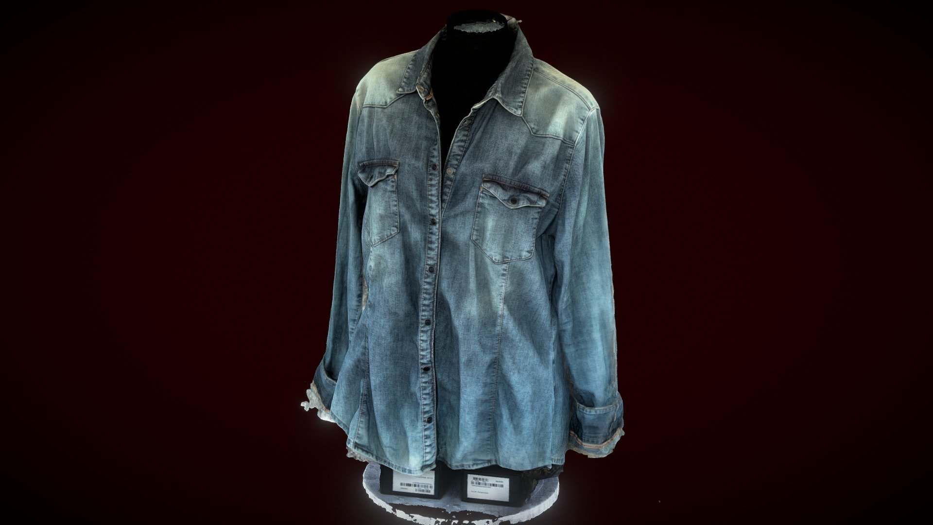 rosa jeans shirt - 3d model paolofrunzio 5c0b68f 002 + 90 4 360 ffphotos turntable agisoft photoscan still need meshlab blender &lsquo cleaning&rsquo 3D print model - Mito3D