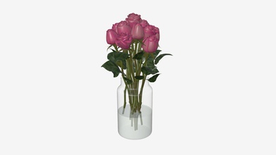 Rosen vase - kaufen royalty free 3d Modell hq3dmod aivisastics 27d6ae6 3d print model - Mito3D