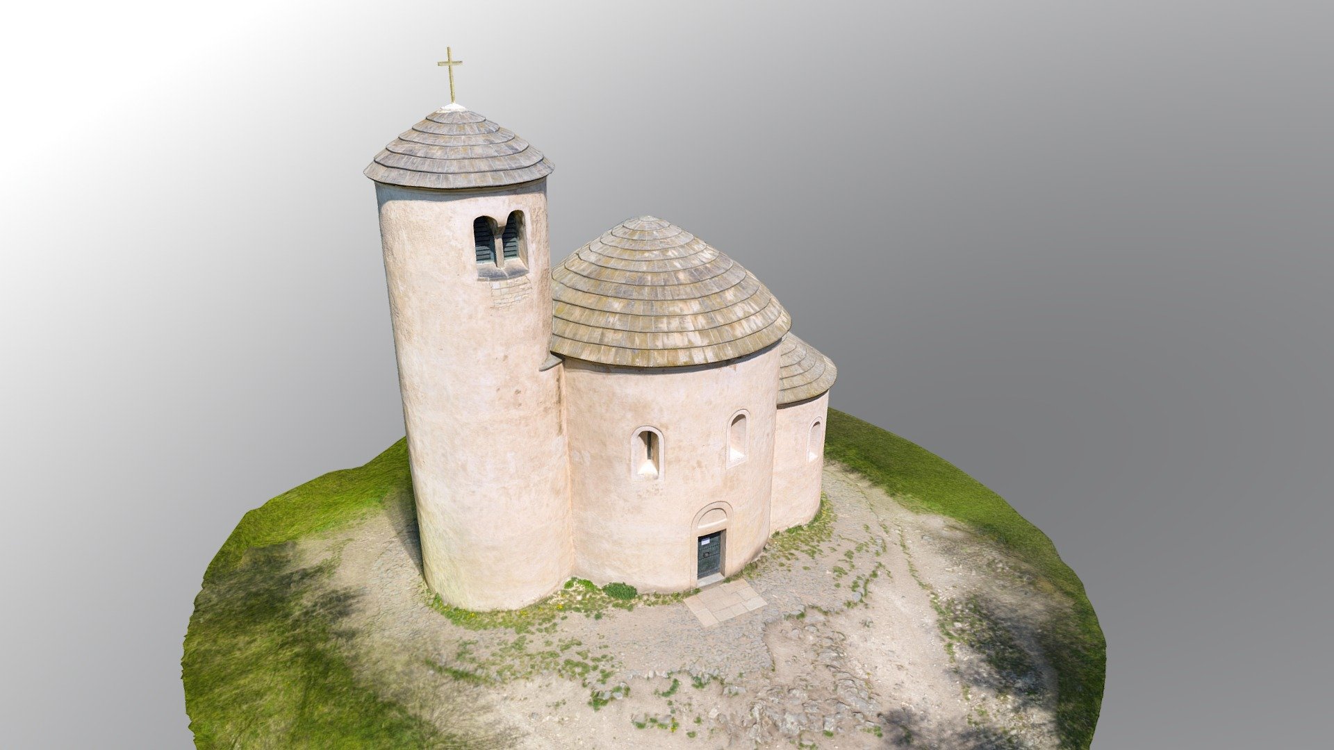 rotunda saint george p - 3d model krosapp imagery 5d5fd29 scan our project www3dceskocz interactive points interests option step into building 360 images http church-st-jiri-3d-model 3D print model - Mito3D