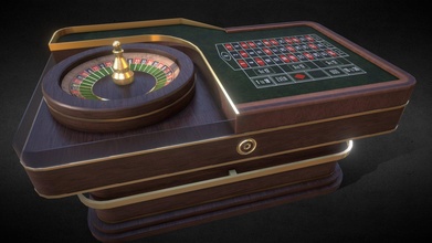 roulette table casino game asset 1 - buy royalty free 3d model rueds f13ed58 3d print model - Mito3D