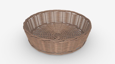 round wicker basket - buy royalty free 3d model hq3dmod aivisastics dab0d80 3d print model - Mito3D