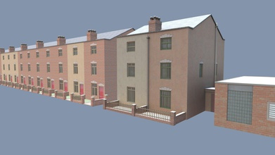 row british houses cromwell street - download free 3d model mertbbicak 70ea410 3d print model - Mito3D