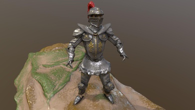 royal guard - 3d model kyle banford kyool b3c0c81 knight donning his armour has been somewhat rigged posed scene once trusty steed created into rigging also begin take shape based existing have home called &ldquo pewter finish & horse&rdquo overhauled added details all pieces share singular uv map island possessing one its own uses 4k textures 3d print model - Mito3D
