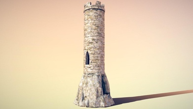 ruined tower - download free 3d model leon dp leondp debaa82 3d print model - Mito3D