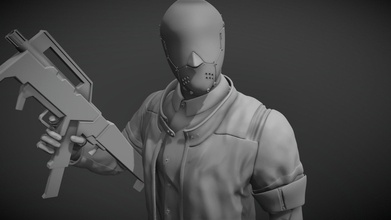 ruiner main character sculpt - 3d model marioffgallo 103a7eb my attempt make sculpture puppy game probably making retopology would better but get lazy hahaha 3d print model - Mito3D