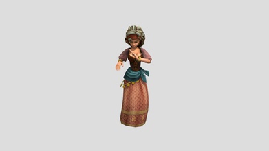 rumba dancing woman - download free 3d model miyake 5094eca 3d print model - Mito3D