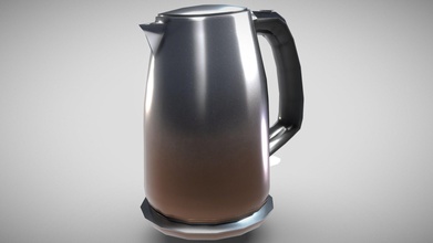 russell hobbs kettle - pbr low-poly 3d model buy royalty free patrickzhiaran ba5f77a suitable game asset vr ar ready workflow also realistic renders contains zip file 3 versions every format beveled subdivision smooth shading unbeveled intended background object unsuitable subdiv but smaller amount vertices subdivided advance tailored textures multiple resolutions like 2k 4k metalness such diffuse metallic roughness if your software uses glossiness simply invert rgh map normal both opengl directx maps additional preview scene camera lights all have uv unwrapping appropriate pivot origin points formats 1 fbx 2 obj dae 4 blend scale real world metric dimension cm 257cm x 18cm 297cm 10 7 117&rsquo &lsquo parts geometry quads few triangles 3d print model - Mito3D