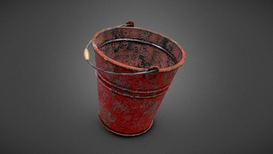 rusted bucket v1 - download free 3d model gamedev nick gamedevnick 4712f95 3d print model - Mito3D