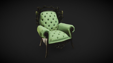 rusted velvet chair - 3d model nik fiorentino nickfiorentino bb4fd6e 3d print model - Mito3D