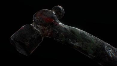 rustic steel hammer - game ready download free 3d model re1monsen 31009f2 3d print model - Mito3D
