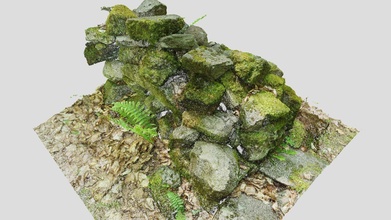 rustic stone wall photogrammetry point cloud - download free 3d model zymocite 10a52f5 3d print model - Mito3D