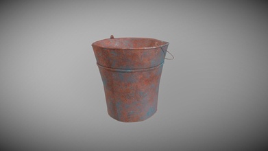 rusty bucket - 3d model sleetoo fc5d61b 3d print model - Mito3D