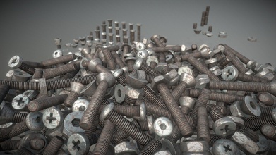 rusty nut bolt package low-poly - buy royalty free 3d model vis-all-3d vis-all 0f208b9 3d print model - Mito3D