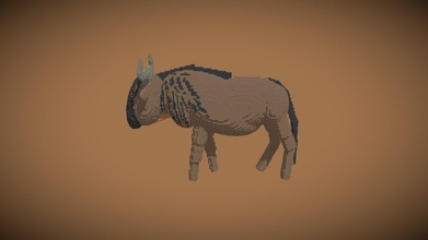 safari animal wildebeest jungle cruise disney - 3d model electro3d 6551a67 3d print model - Mito3D