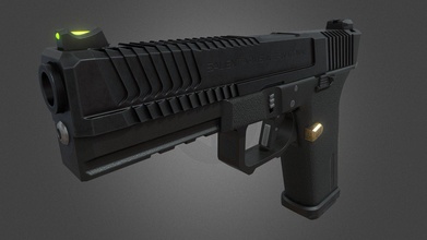 sai blu pistola 3d modello vuongnhan45 f6b259f 3d print model - Mito3D