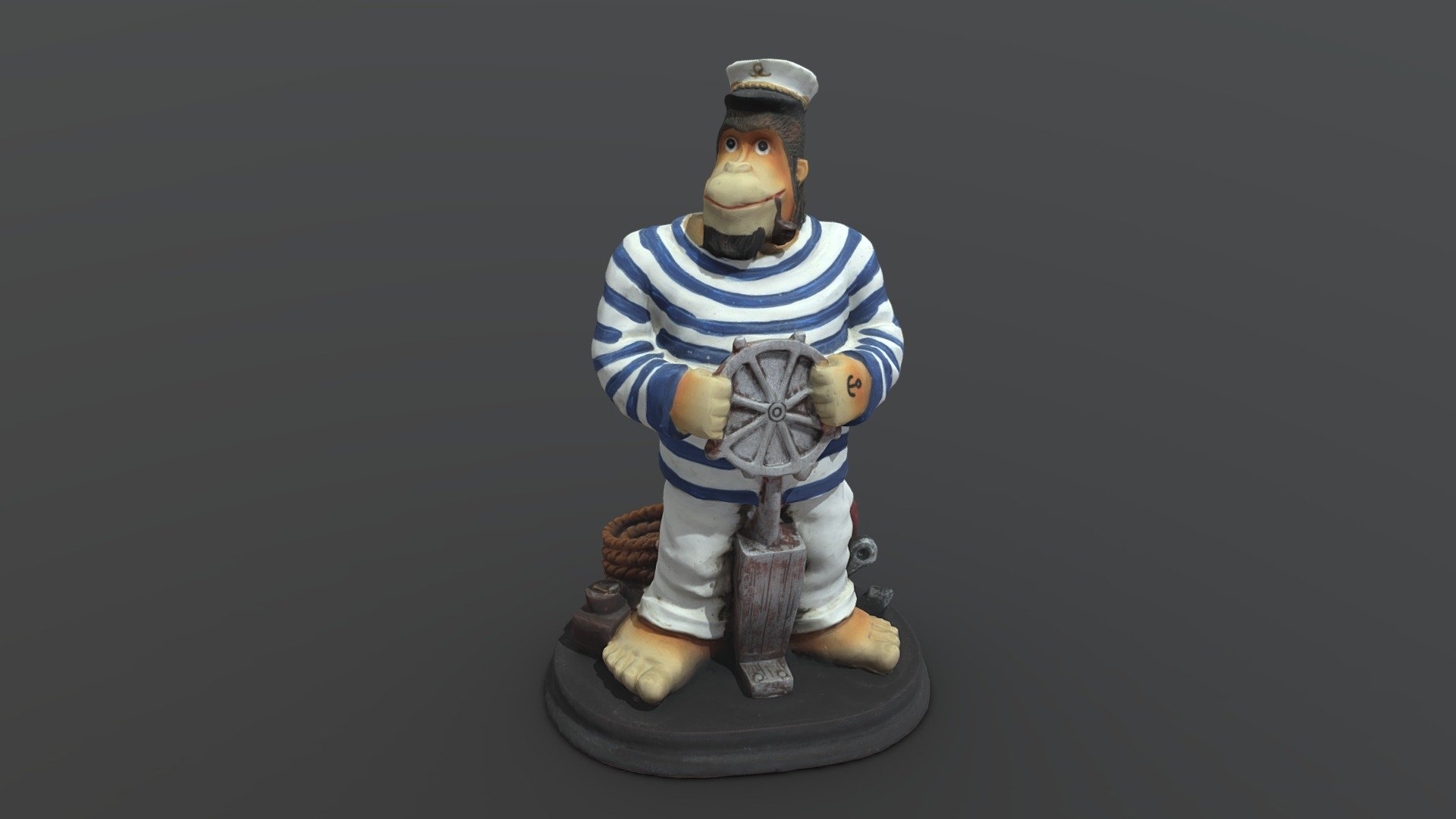 marinheiro ape - download grátis de modelo 3d nik nikska a5227f9 figurine parte meu avô s coleção figurinhas ele foi a coleta mais 50 anos você pode desfrutar outros modelos da https sketchfabcom coleções marinheiro-estatuetas criado dizimou agisoft metashape tiro canon 2000d aviso isenção não possui quaisquer direitos autorais, estatuetas, francamente sei, até funcionar original adquirido propriedade do por favor, siga os termos licença usar qualquer produto comercial 3D print model - Mito3D