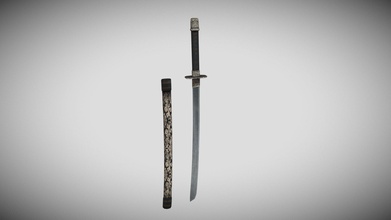 Samurai Schwerter Kaufen Lizenzgebühren frei 3d Modell verrückt 2f50399 3d print model - Mito3D