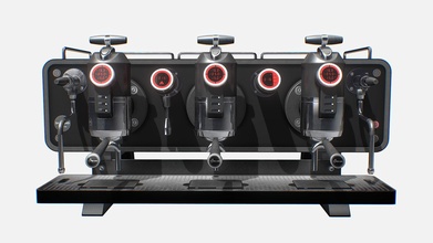 sanremo ópera café máquinas comprar realeza gratis 3d modelo mozzarellarca coffee machine Café exprés 3d print model - Mito3D
