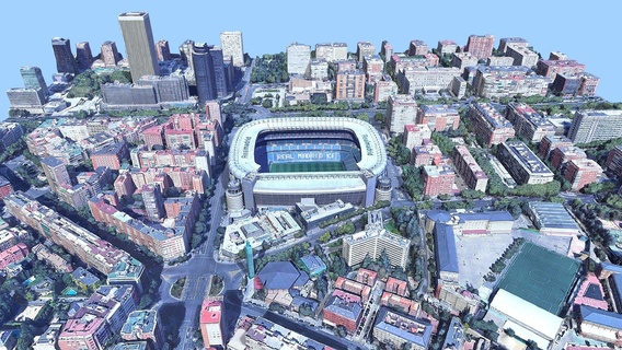 santiago bernabeu Madrid Spagna acquistare royalty gratuito 3d modello libanciel stadio calcio gli sport stade Europa turismo gioco tazza 3d print model - Mito3D