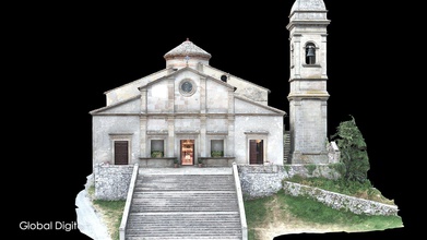 santuario della madonna delle grazie arcidosso - download free 3d model global digital heritage globaldigitalheritage 5a0983d dell incoronata grosseto tuscany italy built ex voto end plague 1348 originally small size extensions began already fifteenth century continued following centuries pilgrams prayed here one holiest sanctuaries amiata myriad artworks reside all sienese school including virgin mary glory among saints sebastiano rocco ventura salimbeni child dating early 1400s palazzo capitaneria now display main altar processed reality capture 180 faro scan 14361 drone terrestrial photos 3d print model - Mito3D