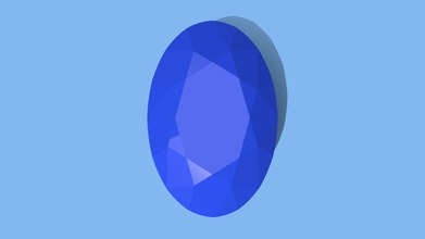 sapphire gem - oval cut buy royalty free 3d model render night a30277d 3d print model - Mito3D