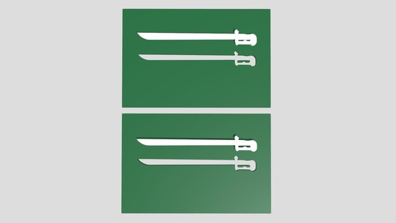 saudi arabia flag knife - buy royalty free 3d model philip storm xingyun777 symbol cute country architectural asia culture national arab models details illustration middleeast various cartoon art low poly design 3d print model - Mito3D