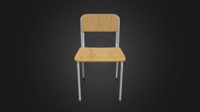 chaise d'école - téléchargement gratuit modèle 3d émanations toxiques toxicaura a253aae inclure 8k textures 3d print model - Mito3D