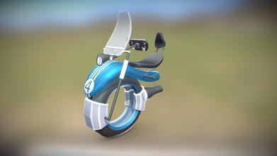 sci-fi space bike - 3d model tyler p halterman tylerhalterman 3f31c28 made part motorcycle challenge had fun time making up fly let me know you think thanks discordmotorcyclechallenge 3d print model - Mito3D