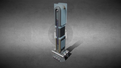 scifi bâtiment 169 acheter royalties libre 3d modèle tempête réservoir simontkrupa 68bebef 3d print model - Mito3D