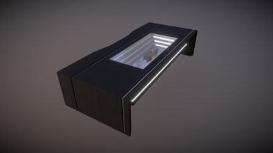 scifi bureau acheter royalties libre 3d modèle cgknuenz knuenzj Bureau hologramme futur sci table magnétique accessoires patron 3d print model - Mito3D