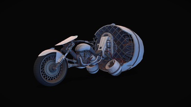 scifi-Motorrad - 3d-Modell jefferson la Frenay mrteckmachin da3c9c4 meine Vorlage sci-fi-Motorrad-challenge hoffe, Sie genießen 3d print model - Mito3D