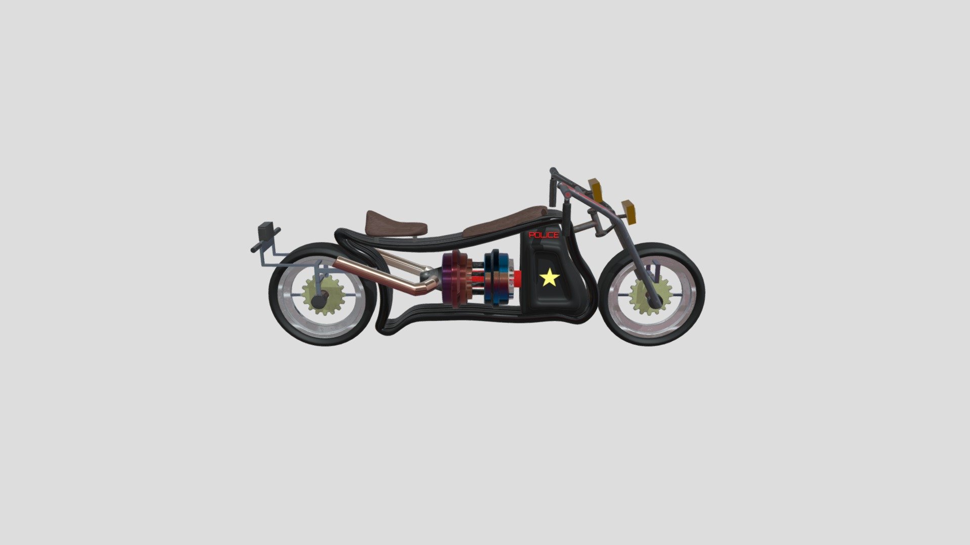 scifi police bike - 3d model ryan gatt 123d ryangatt15 c5c0945 created my discordmotorcyclechallenge entry enjoy 3D print model - Mito3D