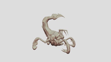 scorpio caribdis - download free 3d model miguel atienza miguelatienza93 638c897 variation another just zbrush tools practice if u wanna use something would love see it also credit appreciated 3d print model - Mito3D