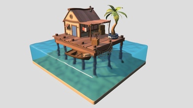 sea shack - download free 3d model kimppo 7ef8de8 3d print model - Mito3D