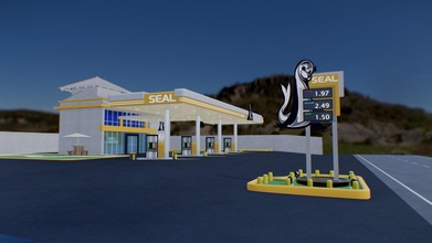 seal gas station - la ceiba honduras 3d model allanrico24 6672d5b 3d print model - Mito3D