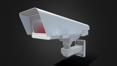 sicurezza telecamera low poly acquistare royalty gratuito 3d modello svg3d 0173a23 3d print model - Mito3D