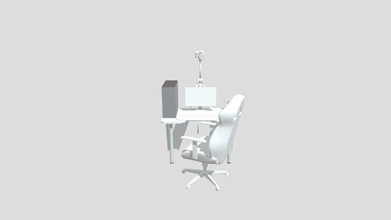 impostare pc+screen+chair+office+keyboard+mouse 3d modello anassrafia2005 5997f37 3d print model - Mito3D